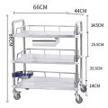 [1231]不锈钢器械台 治疗车小推车急救车 可拆卸